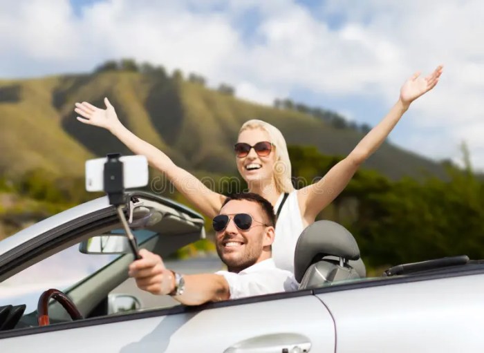 Premium Photo | Transport road trip technology and people concept ... Road Trip Tech: Gadgets That Transform Your Drive
