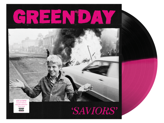 Saviors [Indie Exclusive Pink + Black LP] Green Day | First Day Vinyl